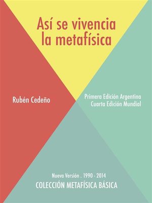 cover image of Así se Vivencia la Metafísica